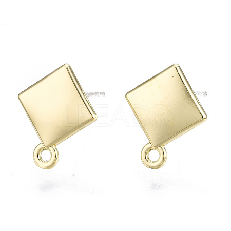 Alloy Stud Earring Findings PALLOY-T064-61LG-RS-1