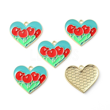 Zinc Alloy Enamel Pendants ENAM-TAC0021-21B-04-1