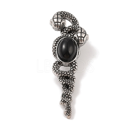 Natural Obsidian Pendants G-A224-03AS-02-1