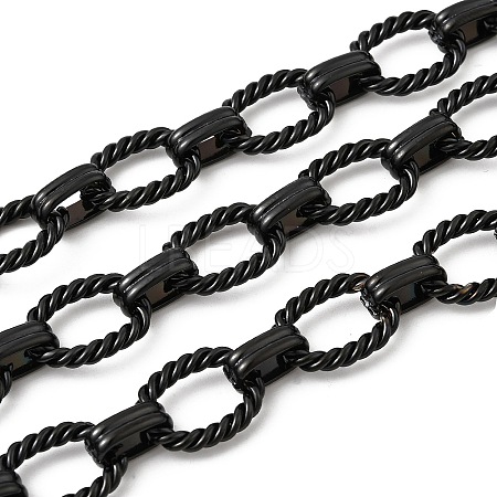 304 Stainless Steel Twist Oval Link Chains CHS-Z007-10EB-02-1