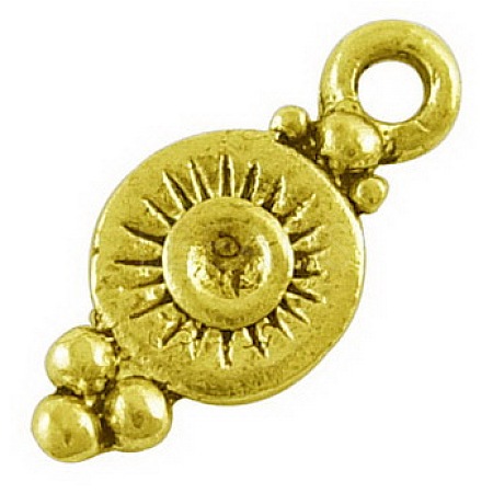 Tibetan Style Alloy Charms X-EA270Y-G-1