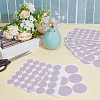 198Pcs 3 Styles Round Felt Furniture Pads AJEW-GF0013-26B-4