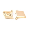 Brass Pendant Rhinestone Settings KK-CBAE15E-01G-2