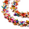 Spray Painted Synthetic Turquoise Beads Strands UNKW-T001-11D-3