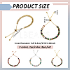 3Pcs 3 Colors Brass Pave Cubic Zirconia Beads Slider Bracelets for Women BJEW-GO0001-07-2