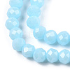 Electroplate Glass Beads Strands X-EGLA-A034-P6mm-A04-2
