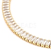 Brass Micro Pave Cubic Zirconia Link Chain Bracelets BJEW-F416-06G-2