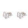 Non-Tarnish 201 Stainless Steel Stud Earring Findings EJEW-A071-25P-1