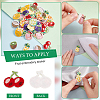 Summer Fruit Theme Polyester Embroidery Cloth Self Adhesive Patches PATC-WH0001-124-4