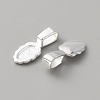 925 Sterling Silver Pinch Bails STER-WH0001-18S-2