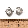 201 Stainless Steel Charms STAS-F311-06P-03-3