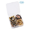 Alloy Open Back Bezel Pendants(Rotatable) PALLOY-TA0001-01-4