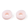 Flat Round Handmade Polymer Clay Bead Spacers X-CLAY-R067-4.0mm-27-5