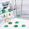 ARRICRAFT 8Pcs 2 Colors Natural Malaysia Jade Connector Charms FIND-AR0003-05-6