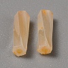 Opaque Colours Glass Twist Bugle Beads GLAA-WH0039-08I-2