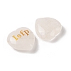 Natural Quartz Crystal Heart Engraving MBTI Figurines Statues for Home Office Desk Decorations X1-G-K353-05D-2