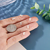 6Pcs 925 Sterling Silver Hollow Initial Beads STER-TA0001-53E-7