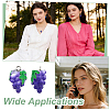50Pcs Autumn Theme Grape Resin Pendants RESI-GA0001-45-5