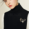 16Pcs 4 Styles Iron Rhinestone Safety Pins FIND-SC0022-25G-6