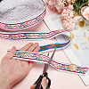 11 Yards Polycotton(Polyester Cotton) Embroidery Flower Ribbon OCOR-GA0001-98B-3