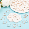 40Pcs Adjustable Alloy Rhinestone Finger Rings for Women RJEW-SP0001-02RG-5