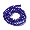 Electroplate Transparent Glass Beads Strands EGLA-A035-T4mm-A06-2