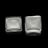 Transparent Glass Square Cabochons GGLA-A001-18mm-2