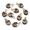 Faceted Glass Charms GLAA-N040-007A-1