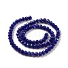 Electroplate Opaque Solid Color Glass Beads Strands EGLA-A034-P8mm-L12-2