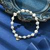 Natural Pearl Beaded Stretch Bracelets BJEW-JB10134-2
