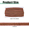 14.5M Polyester Lace Trim Ribbon OCOR-WH0101-244D-2