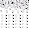 150Pcs 5 Styles Opaque Acrylic Beads SACR-TA0001-73-1