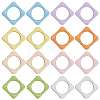 32Pcs 8 Colors Baking Paint Alloy Bead Frame FIND-SP0004-50B-1