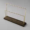 2-Tier Iron Bar Earring Display Stands EDIS-WH0021-49-1