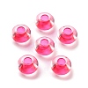 Transparent Acrylic European Beads TACR-P009-C01-11-1