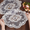 Polyester Lace Embroidery Table Mats AJEW-WH0413-78-3