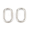 Zinc Alloy Spring Gate Rings X-PALLOY-L233-07B-P-1