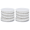 Ceramic & Glitter Resin Hotfix Rhinestone(Hot Melt Adhesive On The Back) DIY-WH0308-621A-1