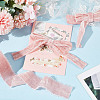 5 Yards Polyester Frayed Ribbon OCOR-WH0082-226A-03-3