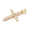 Brass Micro Pave Cubic Zirconia Pendants KK-A281-26C-G-2