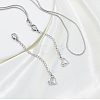 2Pcs 2 Styles 304 Stainless Steel Chain Extender STAS-FH0002-31P-5