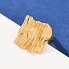 304 Stainless Steel Cuff Open Rings for Women RJEW-H255-01G-07-3