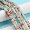 Synthetic Imperial Jasper Dyed Beads Strands G-D077-D01-01E-2