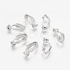 Brass Clip-on Earring Converters Findings KK-Q115-S-NF-1