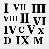 Roman numerals Stainless Steel Cutting Dies Stencils DIY-WH0279-070-4