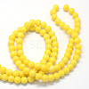Baking Painted Glass Round Bead Strands X-DGLA-Q020-8mm-21-3