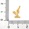 925 Sterling Silver Letter Charms with Jump Rings STER-R008-01G-X-3