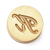 Golden Tone Brass Letter Stamps KK-R005-01K-1