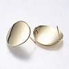 Brass Stud Earring Findings LS-KK-F738-40G-2