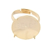 Adjustable Brass 4 Prong Ring Settings KK-K414-04A-G-2